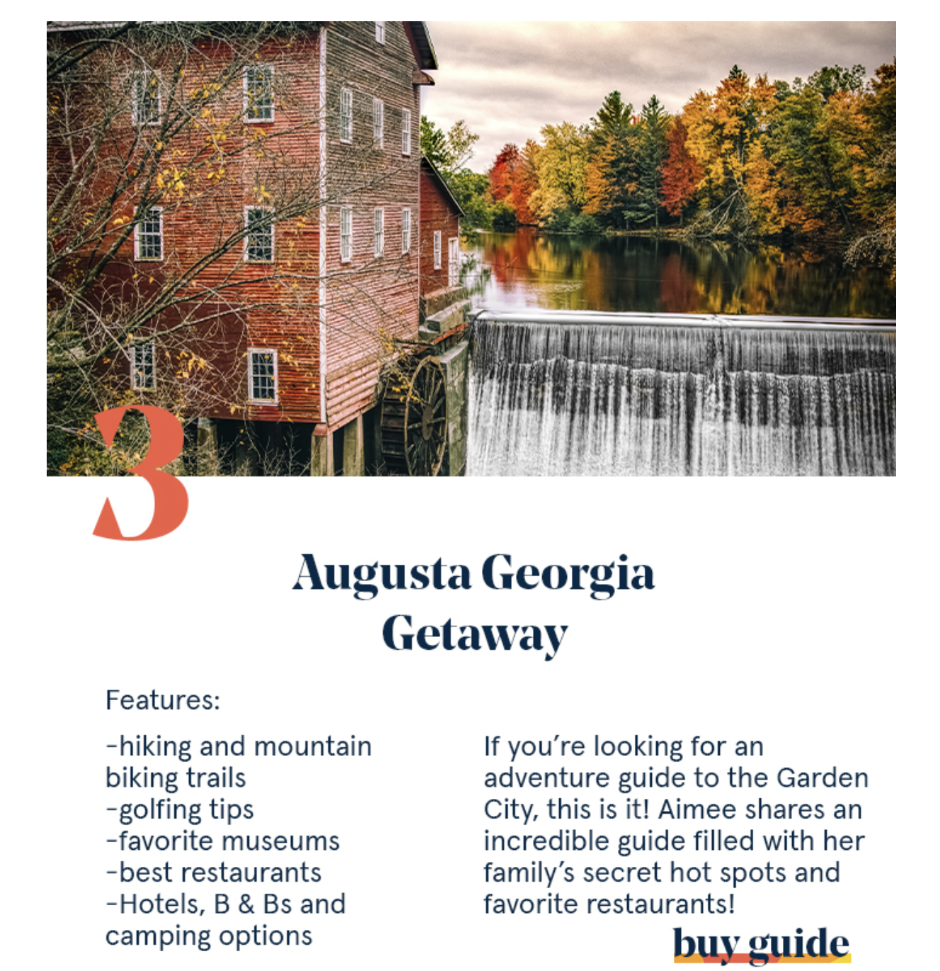 Quick getaway to Augusta