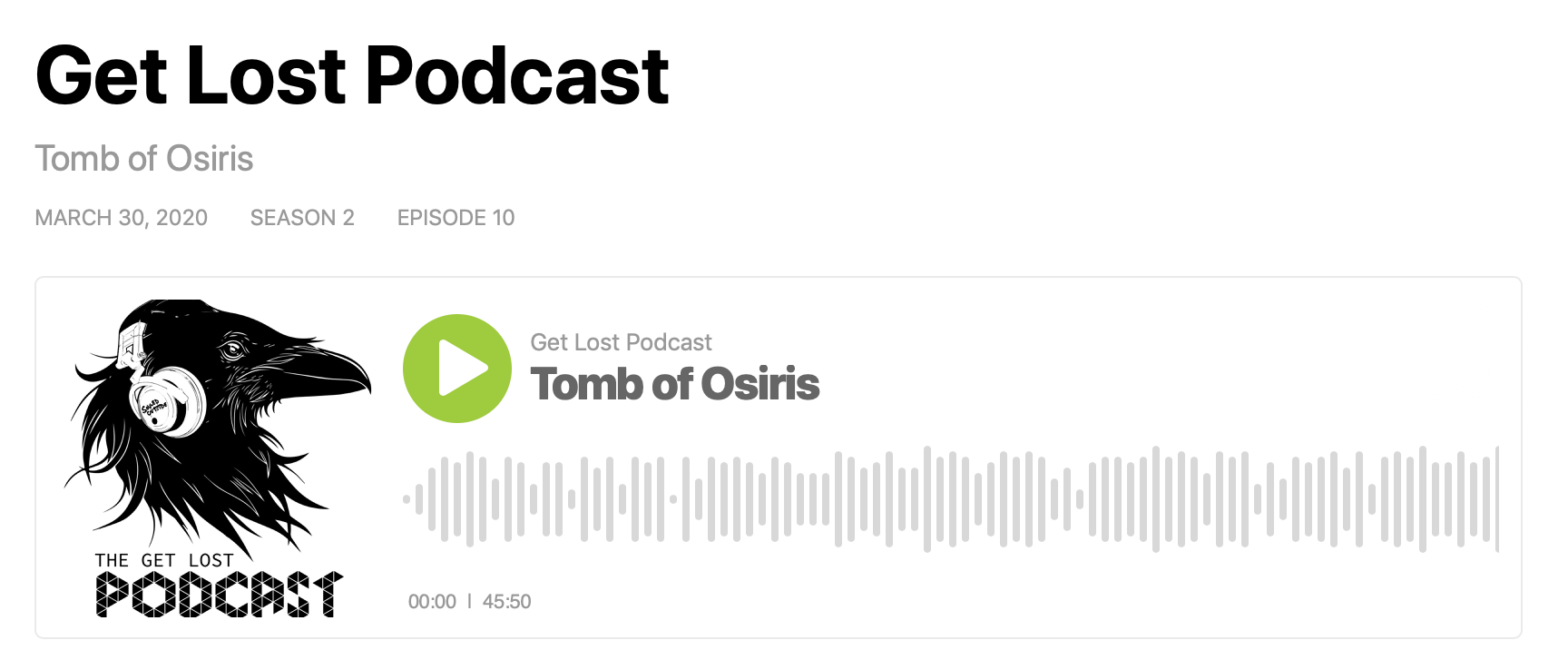 Get Lost Podcast